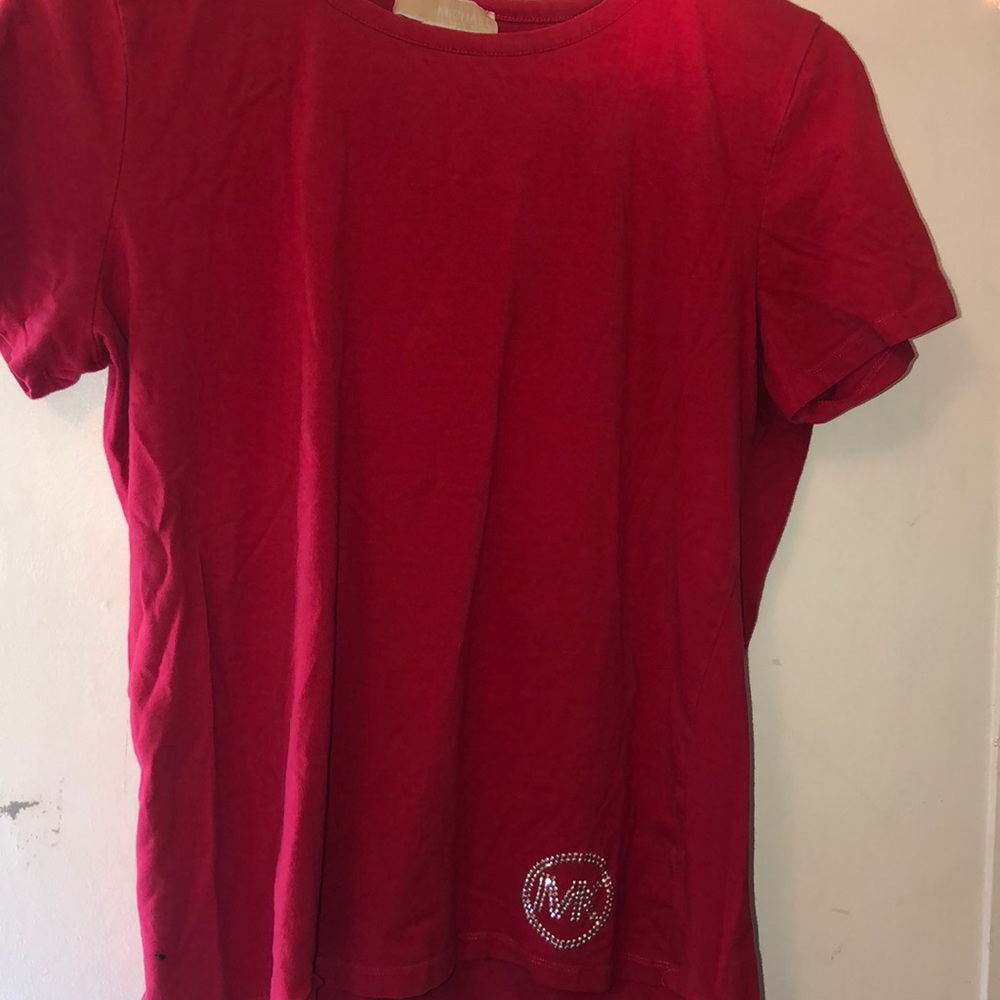 Hot red Michael kors shirt